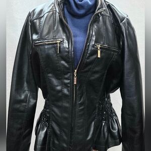 "New Look" Black Leather Jacket